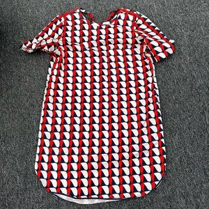COS Patterned Woven Dress with Tie Back